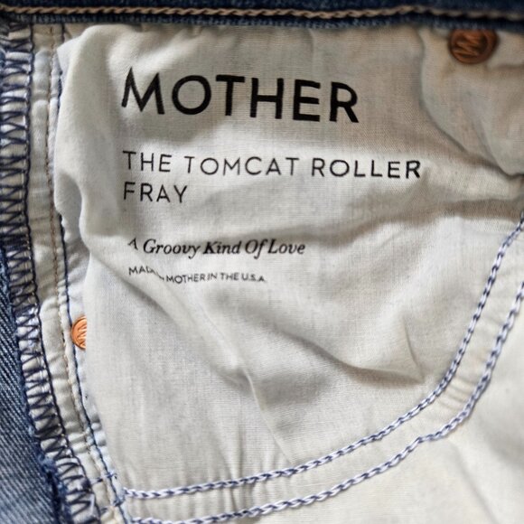 MOTHER Denim, Tomcat Roller Fray, Size 24 - Picture 7 of 8